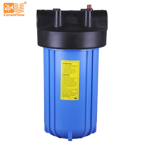 Boîtier pour filtre à eau bleu, 10 pouces, avec soulagement de pression, pour purificateur d'eau ► Photo 1/3