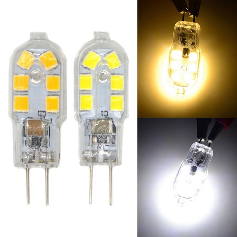 Ensemble de 5 ampoules G4 LED ampoules, Base à double broche, ampoule équivalente halogène 20W, 12 v DC, 3000K, blanc chaud/blanc, 6000k, 360 degrés ► Photo 1/6