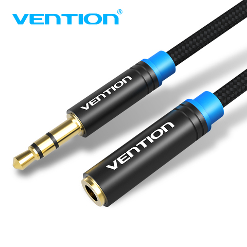 Vention – câble d'extension Jack mâle vers femelle pour casque d'écoute, 3.5mm, Audio, pour ordinateur, iPhone, amplificateur, 5 m ► Photo 1/6