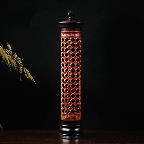 PINNY-encensoir Vertical creux en bois de santal porte-encens, encensoir en bois, fournitures bouddhistes ► Photo 1/4