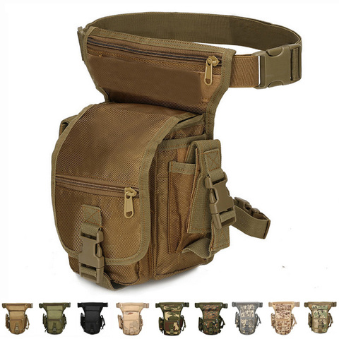 Sac tactique en Nylon 1000D, sac pour jambes tombées, ceinture cuisse, accessoires militaires de chasse pour voyage, randonnée, Camping, cyclisme ► Photo 1/6