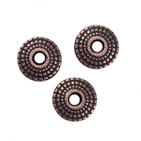 DoreenBeads – soucoupe volante en cuivre Antique, alliage à base de Zinc, perles d'espacement en cuivre Antique, Bicone d'environ 8mm( 3/8 