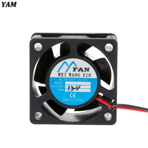 YAM – Mini ventilateur de refroidissement sans balais, 12V DC, 2 broches, 5 lames, 4020 ► Photo 1/6