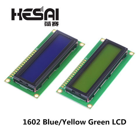 Moniteur LCD LCD1602 électronique intelligent 1602 5V, écran bleu/jaune vert et Code blanc pour arduino, Kit de bricolage ► Photo 1/6