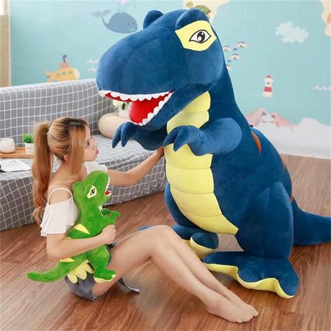 Jouets en peluche de dinosaure de Simulation, 6 Styles, doux, loisirs, dessin animé, oreillers tyrannosaure, poupée en peluche pour garçons, cadeau d'anniversaire pour enfants ► Photo 1/6