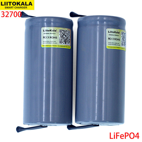 LiitoKala – batterie LiFePO4 3.2V 32700 6500mAh, 6 pièces, haute puissance, avec feuilles de Nickel à monter soi-même, décharge continue 35a, Maximum 55a ► Photo 1/5