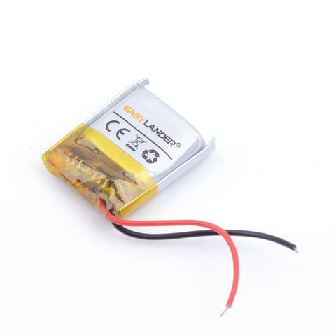 3.7V 100mAh LiPo batterie Rechargeable Lithium polymère li ion 601417 pour Mp3 Mp4 Mp5 PAD DVD E-book bluetooth casque casque ► Photo 1/3