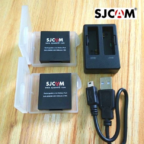 SJCAM accessoires d'origine SJ6 Batteries batterie rechargeable double chargeur batterie étui pour SJCAM SJ6 légende Action sport caméra ► Photo 1/6