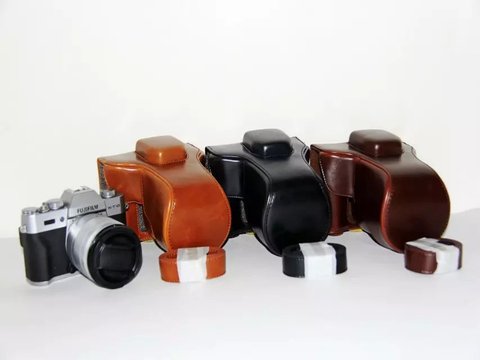 Sac en cuir PU pour appareil photo Fujifilm XT30 XT20 Fuji XT10 XT20 cuir PU de haute qualité avec sangle ► Photo 1/6