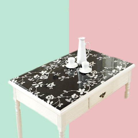 Nappe de table en pvc 1.0mm, textile de maison, décoration de table, couverture de table de cuisine à motif, planches de cristal ► Photo 1/6