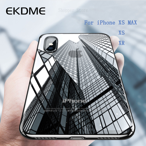 Clair Transparent Téléphone étui pour iphone X XS XR XS MAX 6 6 S 7 8 plus 5 5 S SE 5C Souple En Silicone TPU Coque De Protection Cas Capa ► Photo 1/6