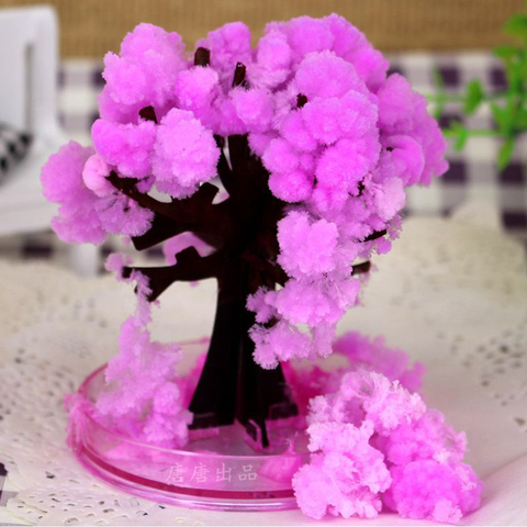 Sakura Tree, de bureau rose, en fleur de cerisier, Cool, japon, magique, Sakura, flambant neuf, fabriqués au japon, jouets en papier, 9x8cm, 2022 ► Photo 1/6