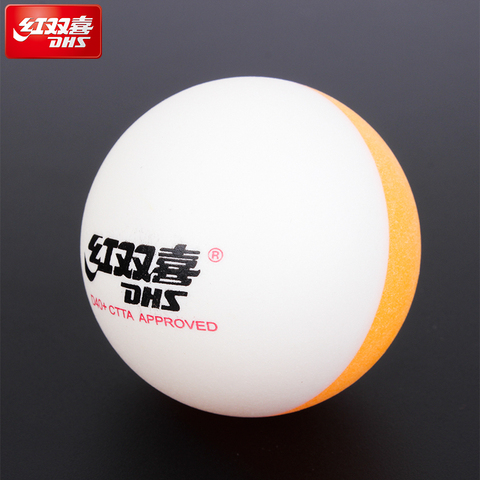 Balles de Tennis de Table Double couleur DHS 2022, balles de Ping-Pong en plastique, Double couleur, D40 + ► Photo 1/5