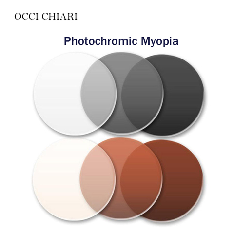 Lunettes photochromiques à Transition personnalisable, lentilles optiques pour la myopie, lentille optique ► Photo 1/4