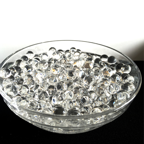 600 Particules Par Sac transparent Sol En Cristal Perles de L'eau Boue Cultiver boules Magiques Gelée de mariage Home Decor hydrogel ► Photo 1/6