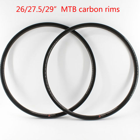 Jantes de vtt tubeless en fibre de carbone, 2 pièces, 27.5/29 pouces, 3K UD 12K, livraison gratuite ► Photo 1/1