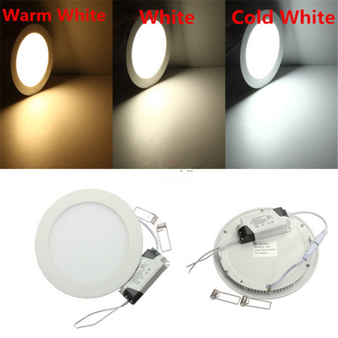 Lampe LED ultramince encastrée élément de plafond LED, luminaire décoratif d'intérieur, 3/6/9/12/15/25W, 6000/4000/3000K ► Photo 1/6