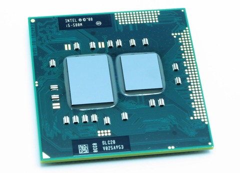 D'origine Intel Core i5 580 m Processeur 3 m Cache 2.66 ghz-3.33 ghz PGA988 Ordinateur Portable CPU Compatible HM55 PM55 HM57 QM57 ► Photo 1/3