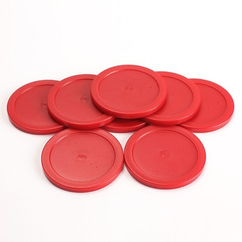 Rondelles de Table de Hockey sur Air rouge 63mm, 8 pièces, palet de but, jeu de Table pour enfants, outils de fête, accessoires de divertissement ► Photo 1/3