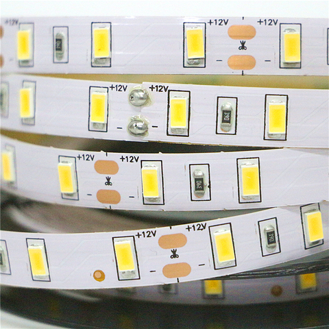 0.5/1/2/3/4/5 m Haute Qualité LED Bande Lumière 5630 SMD 12 v Fita Ruban Lampe Super Bright LED Diode Bande Décoration LED Chaîne ► Photo 1/6