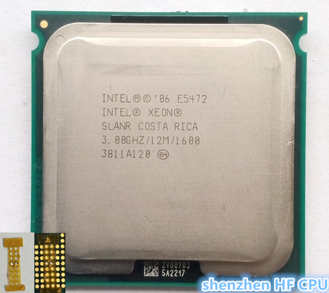 Processeur Intel Xeon E5472 3.0GHz/12M/1600, proche du processeur LGA771 Core 2 Quad Q9550, (donnez deux adaptateurs 771 à 775), Original ► Photo 1/2