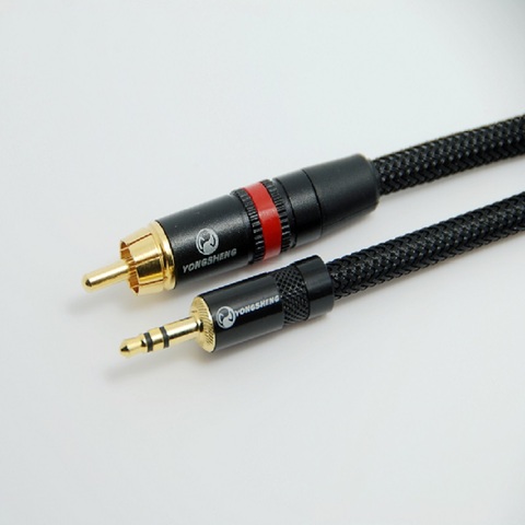 Livraison gratuite bricolage HIFI 3.5mm à RCA SPDIF Coaxial câble Audio numérique pour XiaoMi Box MDZ-09-AA Fiio X3, X5 première génération ► Photo 1/6