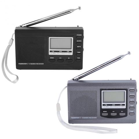 Portable Mini Radio FM/am/SW Récepteur Singal Automatiquement Recherche Haute sensibilité avec Réveil Numérique ► Photo 1/1