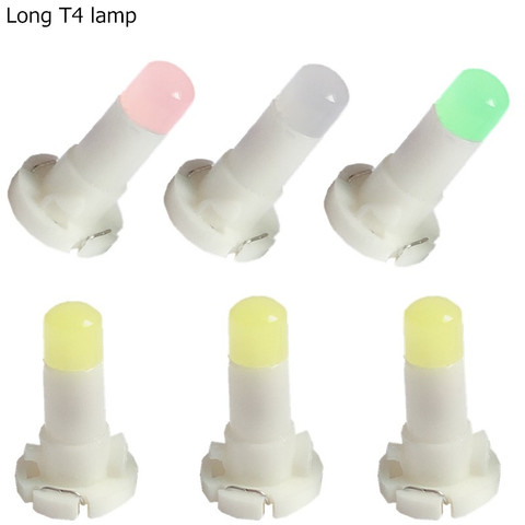 Ampoules LED COB T4 T4.2 1SMD 12V pour tableau de bord, indicateur lumineux d'avertissement, lumière intérieure blanche rouge bleue verte, 10 pièces ► Photo 1/5