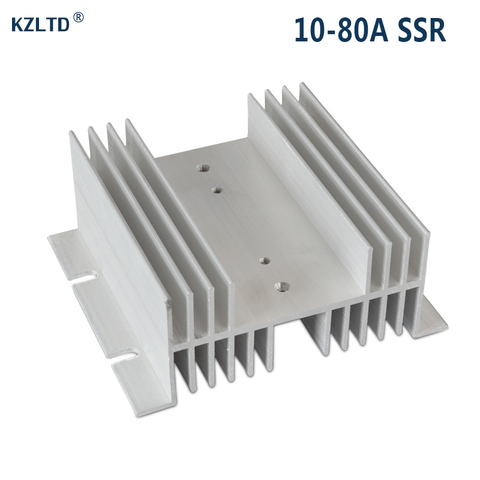 SSR-relais solide, dissipateur thermique en aluminium, radiateur en aluminium 30a 40a monophasé/trois phases, Dissipation de chaleur, ton argenté SR-WL ► Photo 1/5