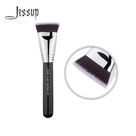 Jessup-pinceau de maquillage pour le visage, noir/argent, outil de beauté de haute qualité, peinture pour CONTOUR, 077 ► Photo 1/6