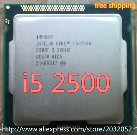 Lntel i5 2500 CPU SR00T 3.30GHz quad-core LGA1155 6 mo cache 95W I5 2500 processeur fonctionnant 100% ► Photo 1/1