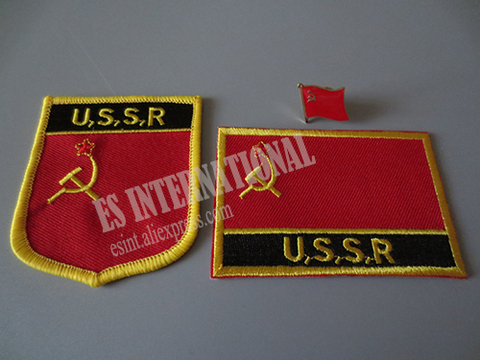 Broderie pour drapeau National et épinglette pour drapeau en métal U,S,S,R russie urss ► Photo 1/1