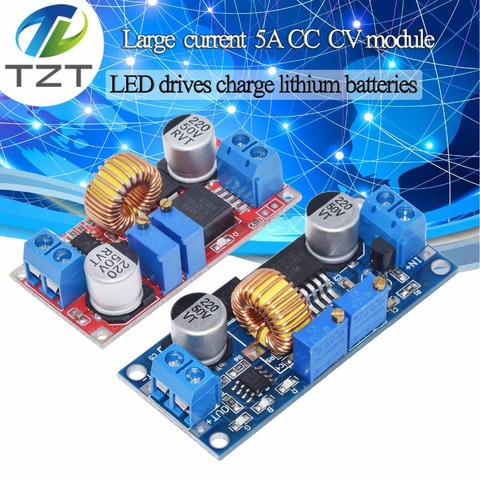 1 pcs 5A DC à DC CC CV Au Lithium Batterie abaisseur Carte De Charge Led Convertisseur De Puissance de Chargeur De Lithium Étape module XL4015 ROUGE ► Photo 1/6