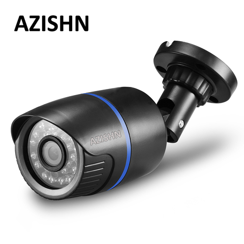AZISHN – caméra de Surveillance extérieure IP POE XMEye, dispositif de sécurité avec détection de mouvement P2P, 2.8mm de large, 1080P 960P 720P, ONVIF, RTSP, alerte par e-mail, 48V ► Photo 1/6