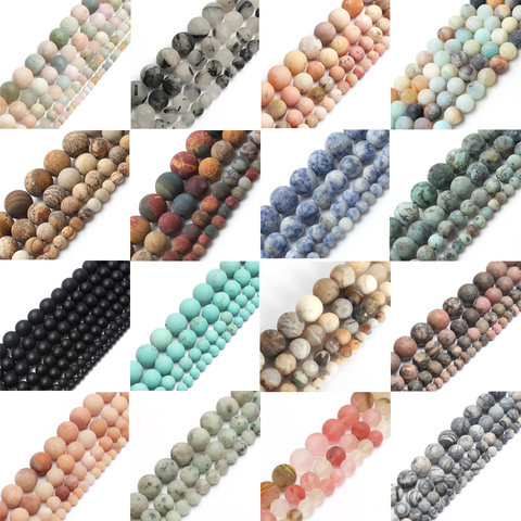 Perles rondes en Morganite naturelle pour la fabrication de bijoux, Agates œil de tigre, 4mm, 6mm, 8mm, 10mm, 15 pouces ► Photo 1/6