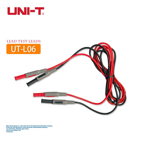 Câblage multimètre UNI-T/UT-L06, câble de test, Double isolation, 1000V, 10a, 1200mm, avec blindage sûr ► Photo 1/3