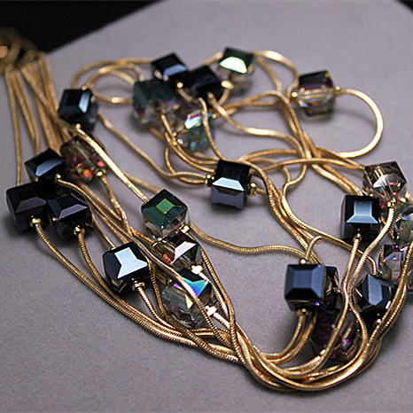 Accessoires de bijoux en cristal pour femmes, mode européenne, colliers et pendentifs en perle de cristal autrichien pour chaîne à pull et à Long collier ► Photo 1/6