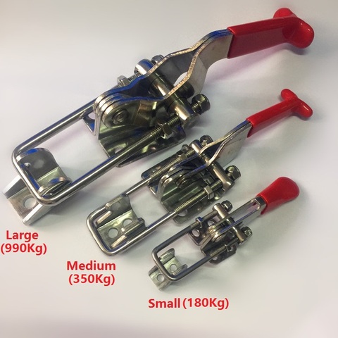 Attache réglable de qualité Marine pour l'extérieur | Loquet à bascule, loquet de capture 2 pièces/lot moyen (350Kg) SUS 304 en acier inoxydable ► Photo 1/3