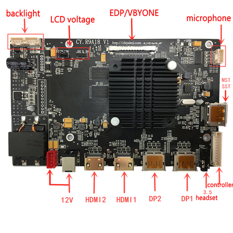 Carte contrôleur pour écran LCD LED LM270QQ2/LM270QQ1, 144 Hz, HD 4K/5K, avec technologie FreeSync, à monter (Modèle R9A18) ► Photo 1/6