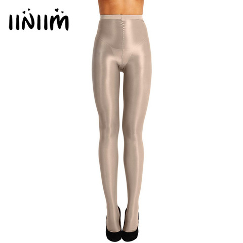 Leggings extensibles Sexy pour femmes, collant extensible Ultra brillant pour femmes, forme corporelle, pied complet, épaisseur 70D ► Photo 1/6