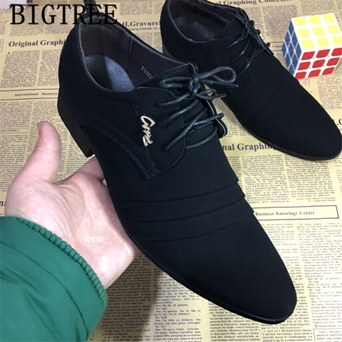 Chaussures Oxford formelles pour hommes chaussures habillées Homme robe de mariée chaussures de bureau hommes Zapatillas Hombre Deportiva Mocassin Homme Derbi ► Photo 1/6