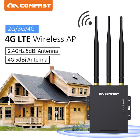 Comfast CF-E7-routeur wifi 4G LTE étanche, extérieur, carte SIM 4G, transfert vers réseau filaire, avec 3 antennes 3x5dbi ► Photo 1/6