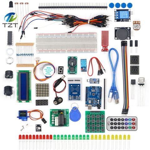 TZT plus récent Kit de démarrage RFID pour Arduino UNO R3 version améliorée Suite d'apprentissage avec boîte de vente au détail ► Photo 1/6