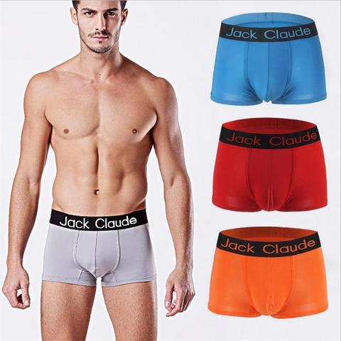 Marque hommes sous-vêtements boxeurs Shorts hommes Sexy mince doux caleçon Boxer pour homme culottes confortables cuecas Calzoncillos cuecas ► Photo 1/6