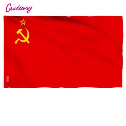 Bannière de drapeau CCCP rouge de l'union soviétique, de haute qualité, 96x64cm, urss, décoration intérieure et extérieure pour la maison, 11.11, NN001 ► Photo 1/5