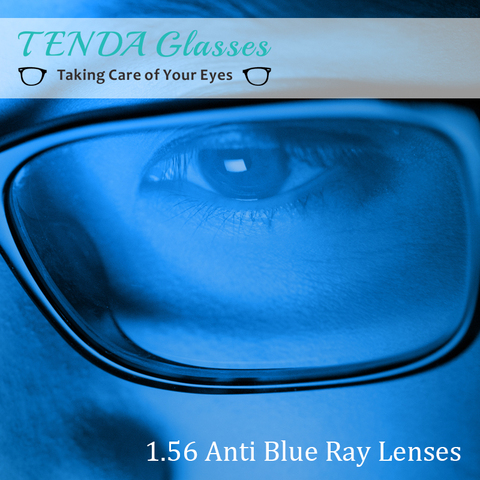 Lentilles asphériques, transparentes, Prescription 1.56, lentille optique Anti-rayon bleu pour les yeux, verres d'ordinateur pour la myopie ► Photo 1/2