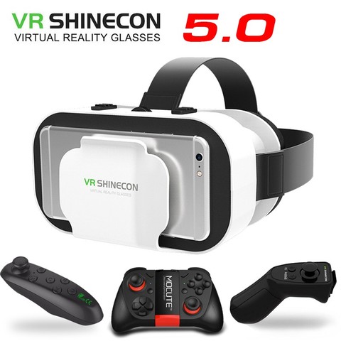 Lunettes 3D VR SHINECON 5.0 de réalité virtuelle avec manette de jeu pour téléphone 4.7-6.0 pouces ► Photo 1/6