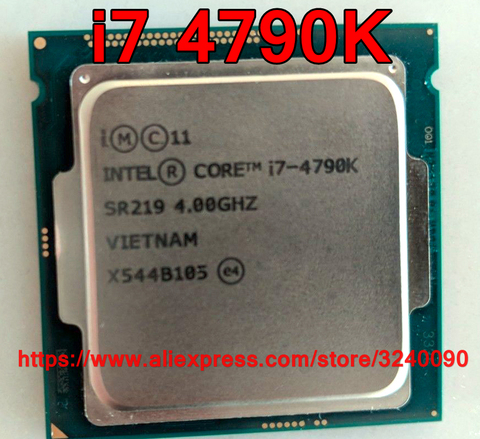 PROCESSEUR Intel d'origine CORE i7 4790 k Processeur 4.00 ghz 8 m Quad-Core i7-4790K Prise 1150 livraison gratuite rapide expédier ► Photo 1/1