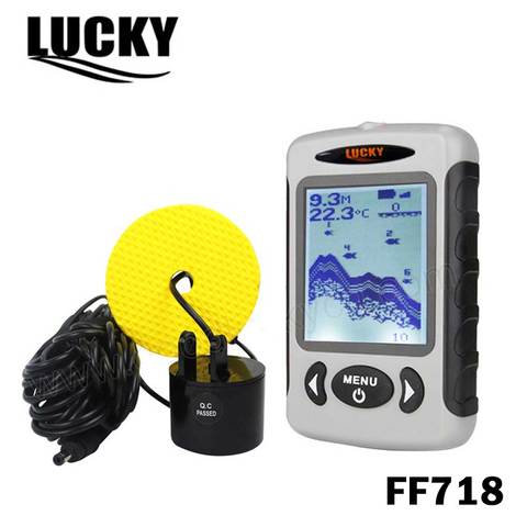 LUCKY – détecteur de poissons Sonar pour la pêche FF718, détecteur de poissons Portable, Max 100M, interface anglaise ou russe ► Photo 1/6