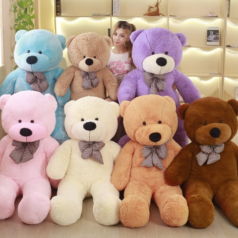 Grande vente 60cm à 200cm pas cher géant sans peluche vide ours en peluche peau jouet en peluche ours en peluche ours en peluche jouets 7 couleurs ► Photo 1/6